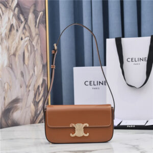 Celine Triomphe Shoulder Bag 194143 Tan