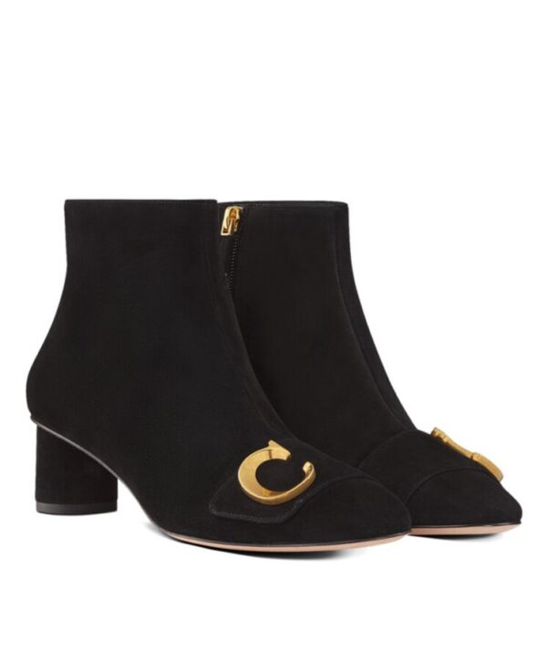 Dior Womens Cest Dior Heeled Ankle Boot Black