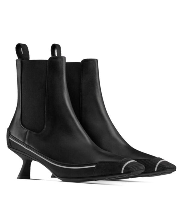 Dior Womens D-Motion Heeled Ankle Boot Black