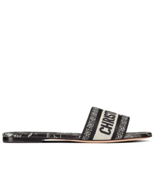Dior Womens Dway Cotton Sandals Black