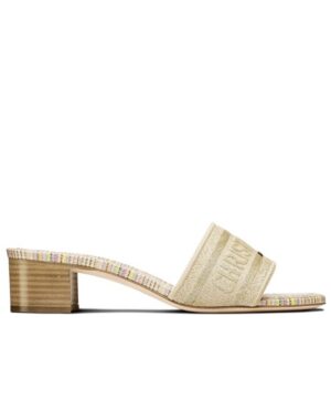 Dior Womens Dway Heeled Slide Apricot