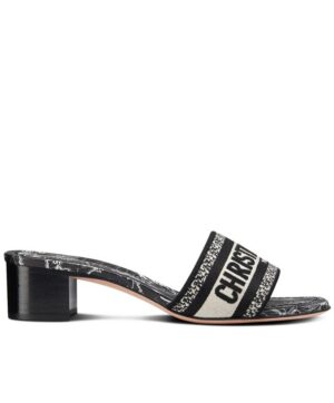 Dior Womens Dway Heeled Slide Black