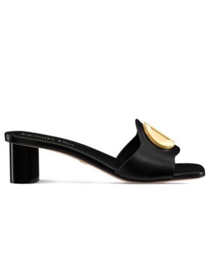 Dior Womens Forever Dior Heeled Slide Black