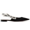 Dior Womens Jadior Ballerina Black
