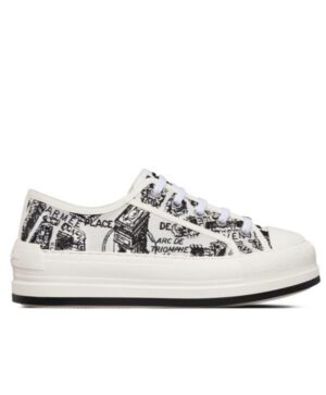 Dior Womens WalknDior Platform Sneaker Cream