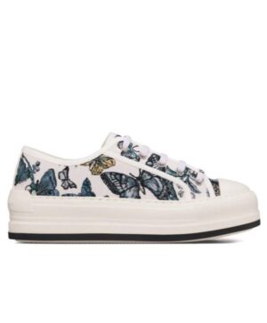 Dior Womens WalknDior Platform Sneaker Dark Blue