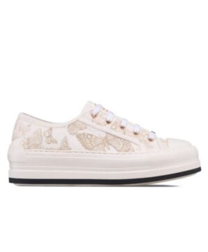 Dior Womens WalknDior Platform Sneaker Golden