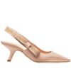 Dior Womens ja Dior high-heeled shoe Black lambskin studs Pink