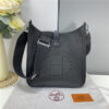 Hermes Evelyne PM Shoulder Bag 1189 Black Clemence Original leather