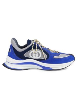 Gucci Mens Run Sneaker 749785 Blue