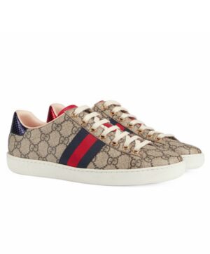 Gucci Unisex Ace GG Supreme sneaker Coffee