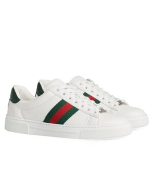 Gucci Unisex Ace Sneaker With Web 757892 White