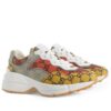 Gucci Unisex Rhyton GG Multicolor Sneaker Yellow