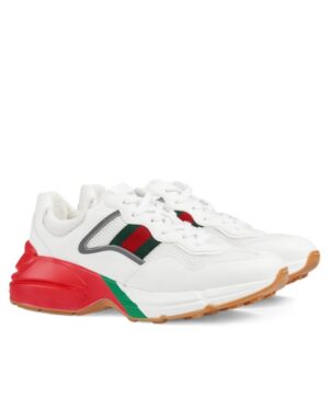 Gucci Unisex Rhyton Sneaker White