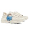 Gucci Unisex Rhyton Sneaker With Animal Print 738776 Cream