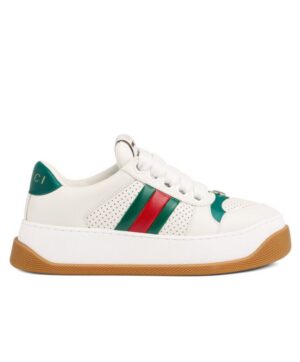 Gucci Unisex Screener Trainer With Web 771880 Green