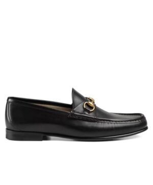 Gucci Womens 1953 Horsebit Leather Loafer 307929 Black