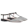 Gucci Womens Double G Ballet Flat 754138 Silver