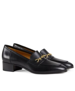 Gucci Womens Loafer With Horsebit Black