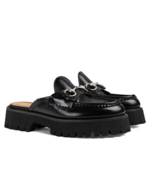 Gucci Womens Mule With Horsebit 764207 Black
