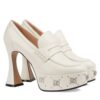 Gucci Womens Platform Loafer With GG Studs 759775