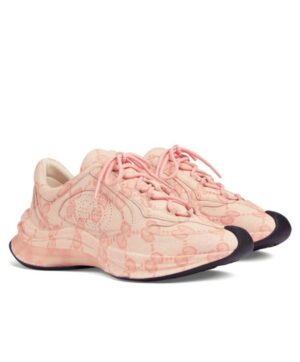 Gucci Womens Run Trainer 725612 Pink