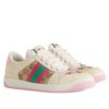 Gucci Womens Screener Sneaker With Crystals 677423 Pink