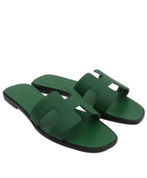 Hermes Oran Sandal Green