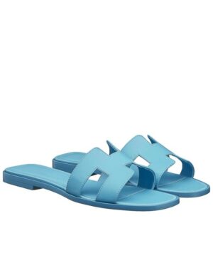 Hermes Oran Sandal Light Blue