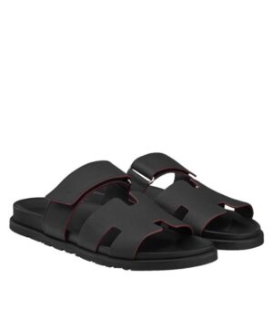 Hermes Unisex Chypre Sandal Black