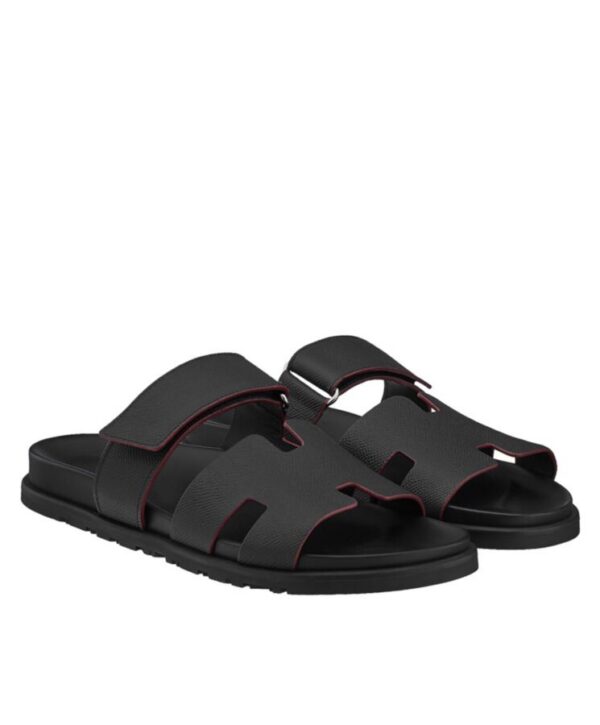 Hermes Unisex Chypre Sandal Black