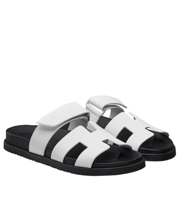 Hermes Unisex Chypre Sandal White