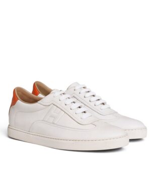 Hermes Unisex Quicker Sneaker White