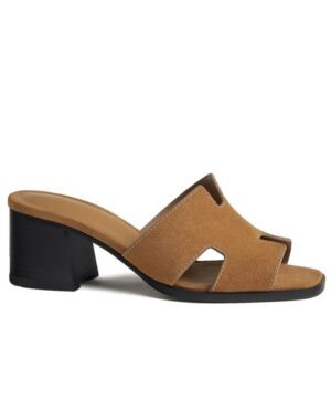 Hermes Womens Helia 60 Sandal Coffee