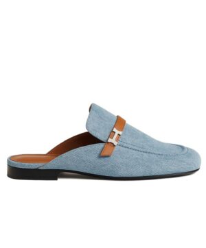 Hermes Womens Lena Mule Blue