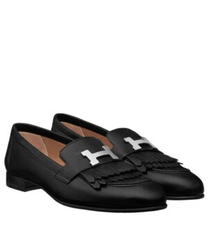 Hermes Womens Royal Loafer Black
