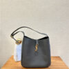 YSL LE 5 A 7 Supple Small 713938 Grey Grained Leather
