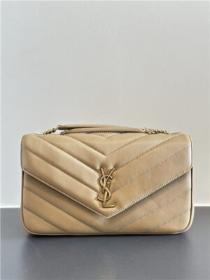 YSL LOULOU Medium 801439 Natural Tan