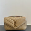 YSL LOULOU Small 801437 Natural Tan