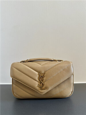 YSL LOULOU Small 801437 Natural Tan