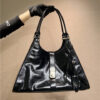 Large Leather Tote Bag 1BG570 Black