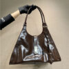 Large Leather Tote Bag 1BG570 Dark Brown