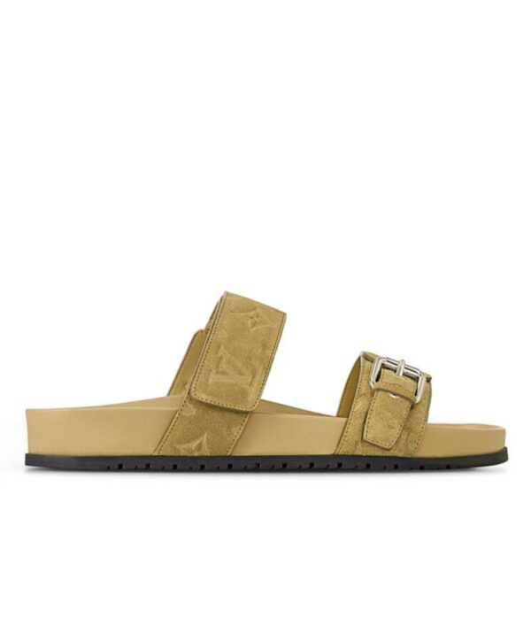 Louis Vuitton Womens Bom Dia Flat Comfort Mule 1ABOYG Cream