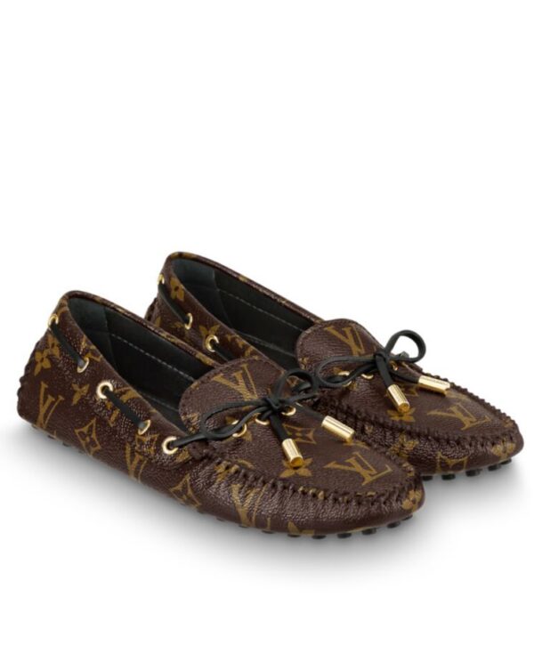 Louis Vuitton Womens Gloria Flat Loafer Brown