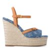 Louis Vuitton Womens Helios Wedge Sandal 1ACIZH Blue