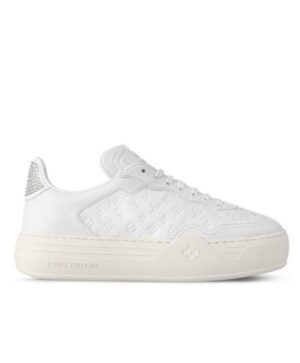 Louis Vuitton Womens LV Groovy Platform Sneaker 1ACL5S White
