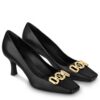 Louis Vuitton Womens Rotary Pumps Black