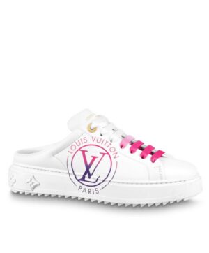 Louis Vuitton Womens Time Out Open Back Sneaker White