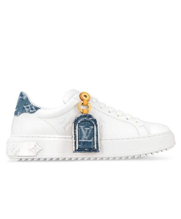 Louis Vuitton Womens Time Out Sneaker 1ACHUB White