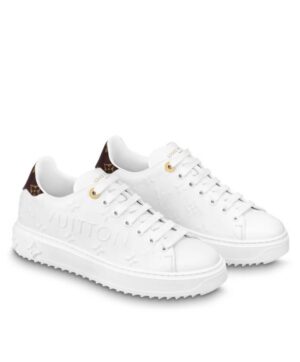 Louis Vuitton Womens Time Out Sneaker Cream
